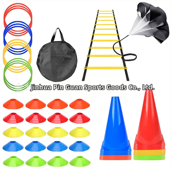 Σετ σκάλας Agility Δωρεάν σετ εξοπλισμού προπόνησης ποδοσφαίρου με διασυνοριακό σετ σκάλας Agility με τις καλύτερες πωλήσεις