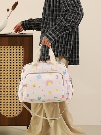 Határokon átnyúló hordozható anyukatáska napi kirándulásokhoz, nagy kapacitású anya- és babatáska, hordozható kismamatáska, többfunkciós, könnyű kulacstáska