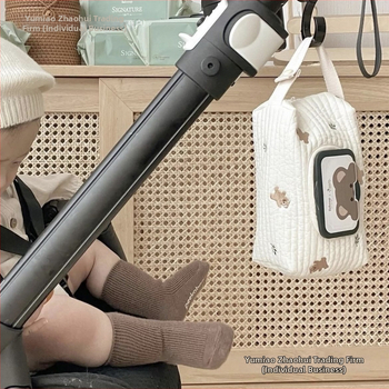 Pietų Korėjos daugiafunkcis didelės talpos mielas pakabinamas sagties kūdikio vežimėlio laikymo krepšys automobilinėje popierinėje dėžutėje su šlapiu nemokamu pristatymu