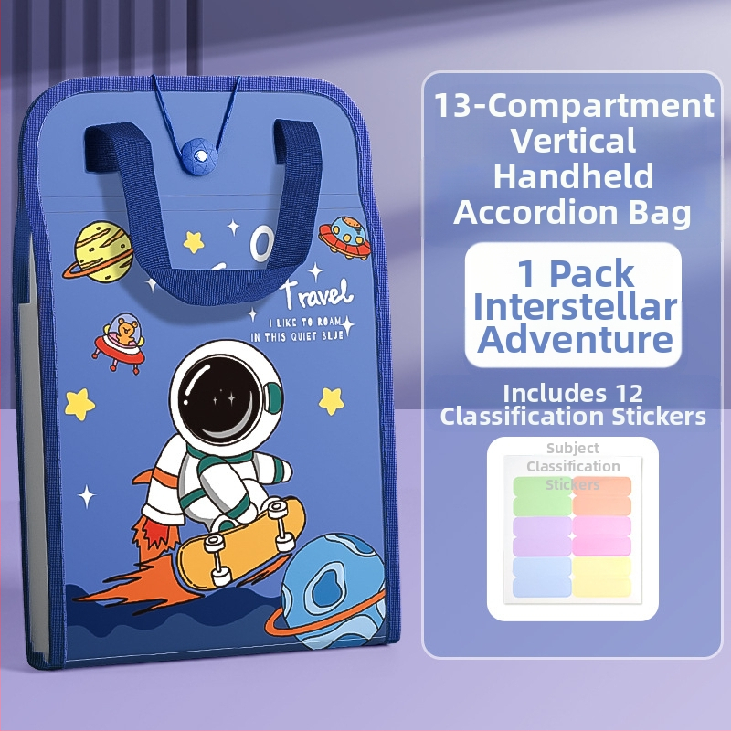 A4 käekoti dokumendikott 13-ruuduline organikott testpaberist kott mitmekihiline suure mahutavusega käeshoitav paberihoidik algkooliõpilastele