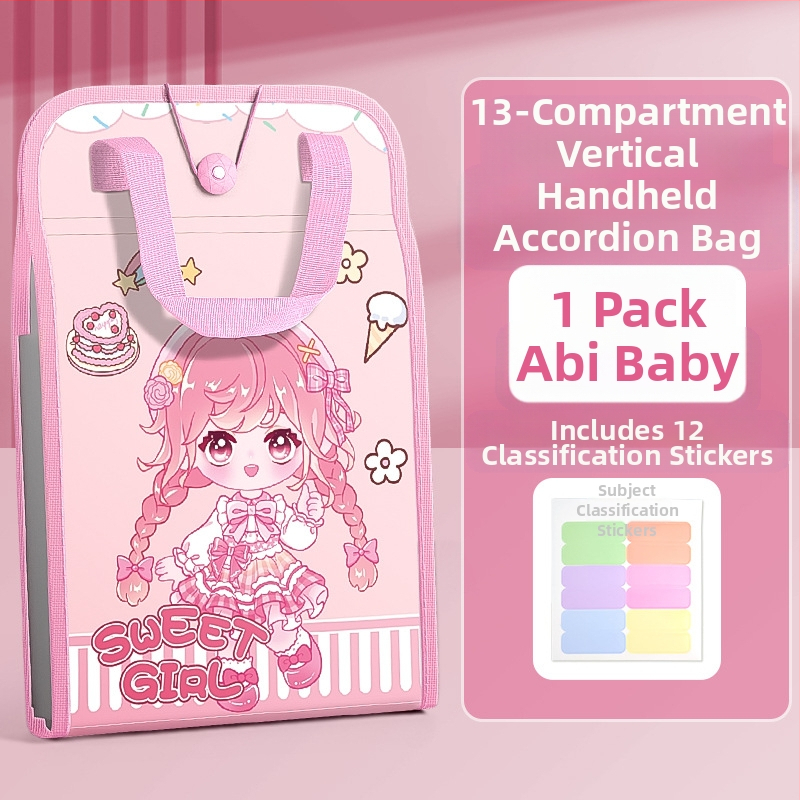 A4 käekoti dokumendikott 13-ruuduline organikott testpaberist kott mitmekihiline suure mahutavusega käeshoitav paberihoidik algkooliõpilastele