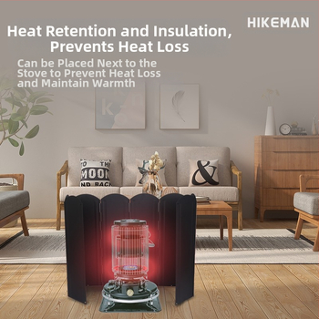 Εξωτερικό μαύρο μεγάλο παρμπρίζ για κάμπινγκ, μπάρμπεκιου, φωτιά, πτυσσόμενο μαγειρικό σκεύος, γαλβανισμένο φύλλο που συλλέγει θερμότητα, παρμπρίζ