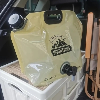 Φορητή τσάντα αποθήκευσης νερού, πτυσσόμενη εξωτερική αθλητική κατασκήνωση, ορειβατική βρύση μεγάλης χωρητικότητας, πλαστικός κουβάς με πυκνή τσάντα νερού