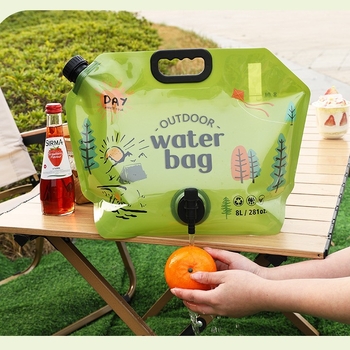 Φορητή τσάντα αποθήκευσης νερού, πτυσσόμενη εξωτερική αθλητική κατασκήνωση, ορειβατική βρύση μεγάλης χωρητικότητας, πλαστικός κουβάς με πυκνή τσάντα νερού