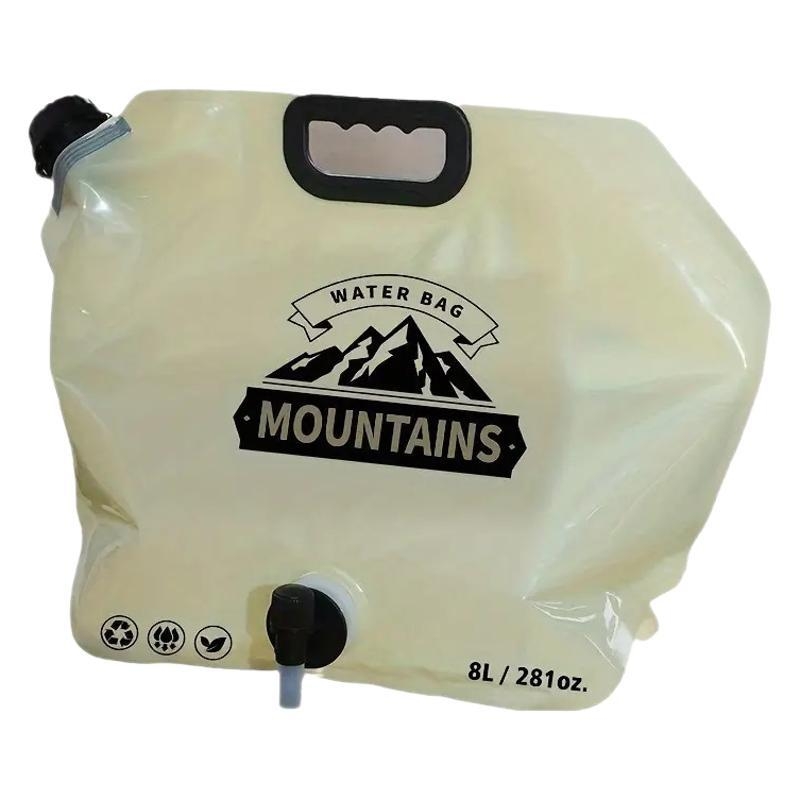 Φορητή τσάντα αποθήκευσης νερού, πτυσσόμενη εξωτερική αθλητική κατασκήνωση, ορειβατική βρύση μεγάλης χωρητικότητας, πλαστικός κουβάς με πυκνή τσάντα νερού