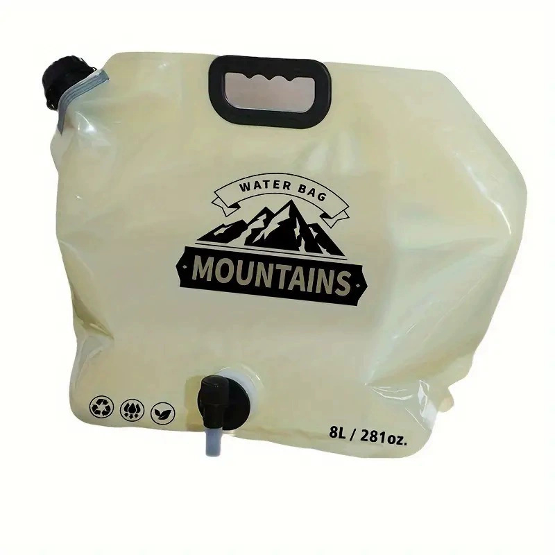 Φορητή τσάντα αποθήκευσης νερού, πτυσσόμενη εξωτερική αθλητική κατασκήνωση, ορειβατική βρύση μεγάλης χωρητικότητας, πλαστικός κουβάς με πυκνή τσάντα νερού