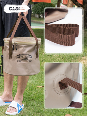 CLS uus täiustatud kokkupandav ämber kaasaskantav äravoolukorv telkimiseks grillimiseks köögiviljade pesemiseks nõud teleskooppüügi ämber kalapüügivahendite kott