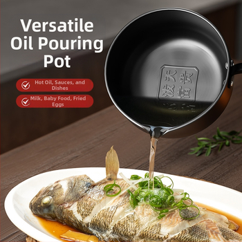 Naujas mini aliejaus pilstymo puodas buitinis aliejaus pilstymo karšto aliejaus mažas geležinis puodas pilstymo diena turtingas daugiafunkcis mažas puodas gamyklos didmeninė prekyba