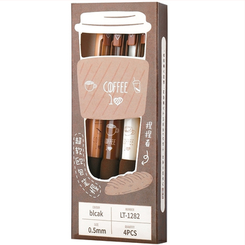 Στυλό γρήγορου στεγνώματος με πινέλο καφέ Στυλό υψηλής χρωματικής αξίας Μαύρο στυλό Πιεστήριο Gel Στυλό γυμνασίου Μαθητής γραφείου Μαθητής Χαρτικά