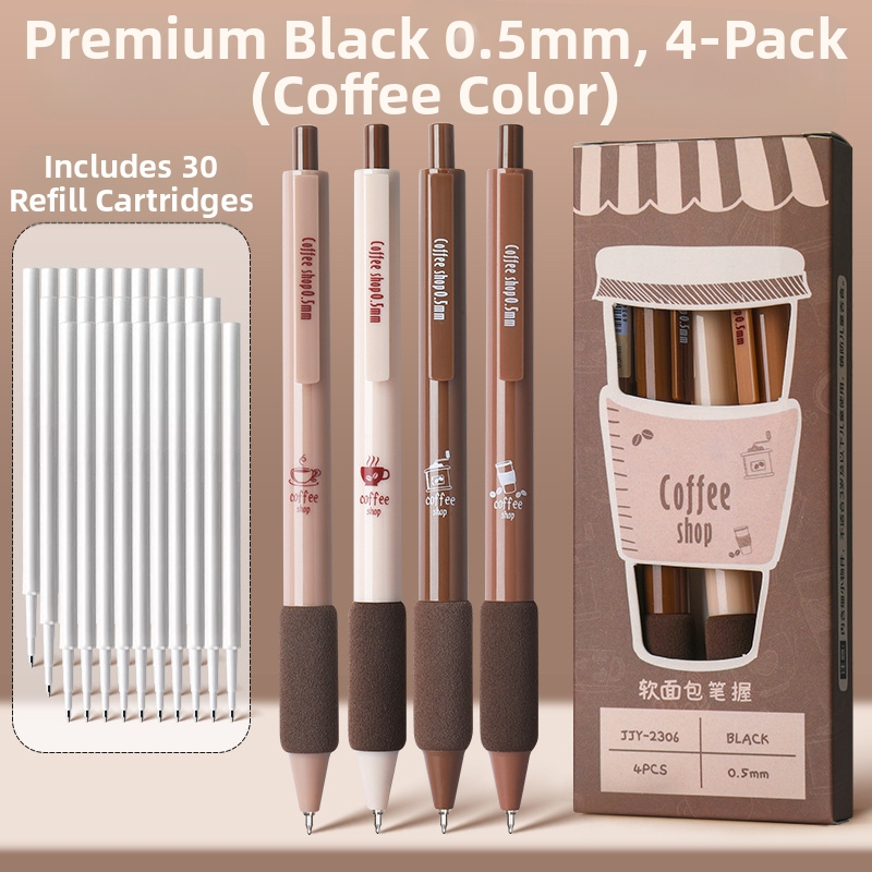 Kohvipintsel kiiresti kuivav pliiats kõrge värviväärtusega pintsliga pliiats must pliiats pressi geelpliiats keskkooli õpilaste kontoritarbed