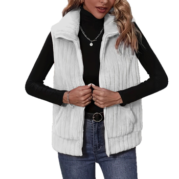 Euroopa ja Ameerika Ühendriikide piiriülene Amazoni uus sügis- ja talvemoe plahvatuslik kardigan temperament daamide plush-ruuduline vest mantel naistele