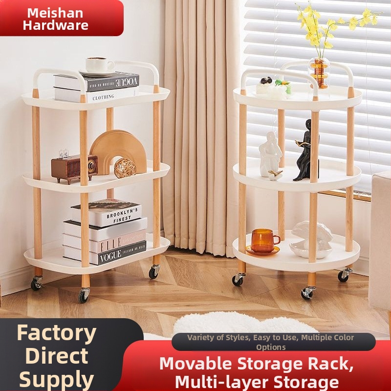 Põhjala stiilis lihtne mitmekihiline magamistoa voodiäärne rõdu teisaldatav elutoa kodu kohvilaud põranda hoiuriiul