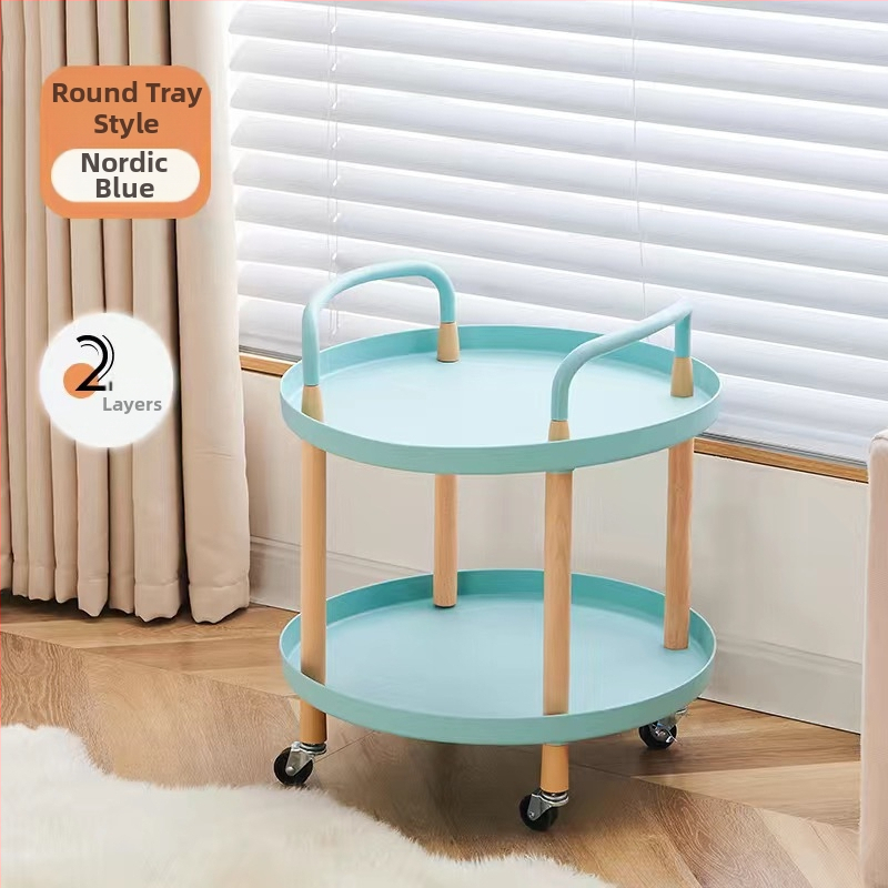 Põhjala stiilis lihtne mitmekihiline magamistoa voodiäärne rõdu teisaldatav elutoa kodu kohvilaud põranda hoiuriiul