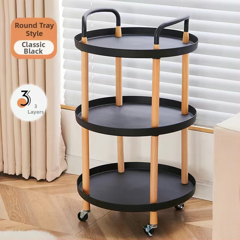 Põhjala stiilis lihtne mitmekihiline magamistoa voodiäärne rõdu teisaldatav elutoa kodu kohvilaud põranda hoiuriiul