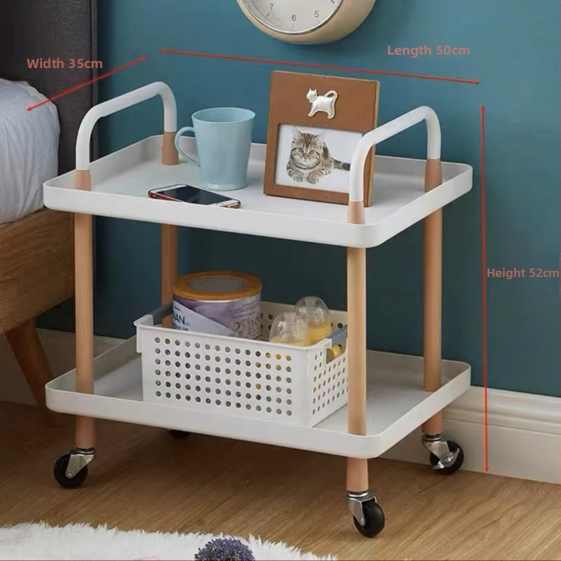 Põhjala stiilis lihtne mitmekihiline magamistoa voodiäärne rõdu teisaldatav elutoa kodu kohvilaud põranda hoiuriiul