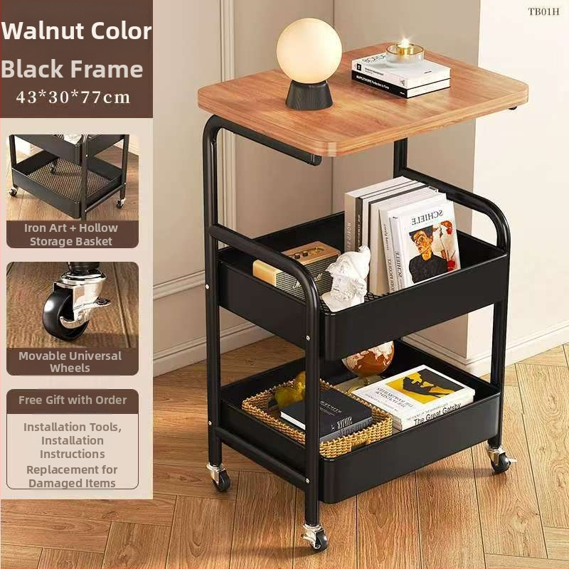 Piiriülene teisaldatav majapidamises kasutatav mitmekihiline elutuba, süsinikterasest suupistete hoiuriiul, hoiukäru lauaplaadiga, väike käru hoiuriiul