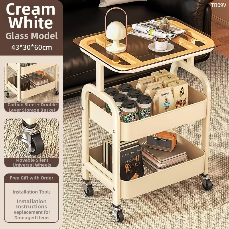 Piiriülene teisaldatav majapidamises kasutatav mitmekihiline elutuba, süsinikterasest suupistete hoiuriiul, hoiukäru lauaplaadiga, väike käru hoiuriiul