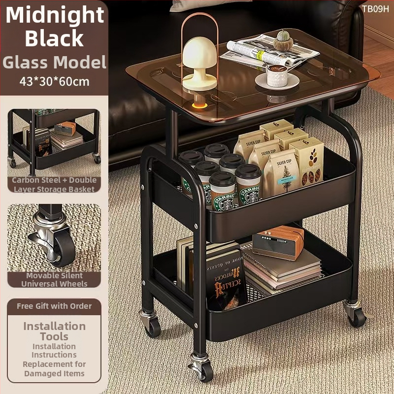 Piiriülene teisaldatav majapidamises kasutatav mitmekihiline elutuba, süsinikterasest suupistete hoiuriiul, hoiukäru lauaplaadiga, väike käru hoiuriiul