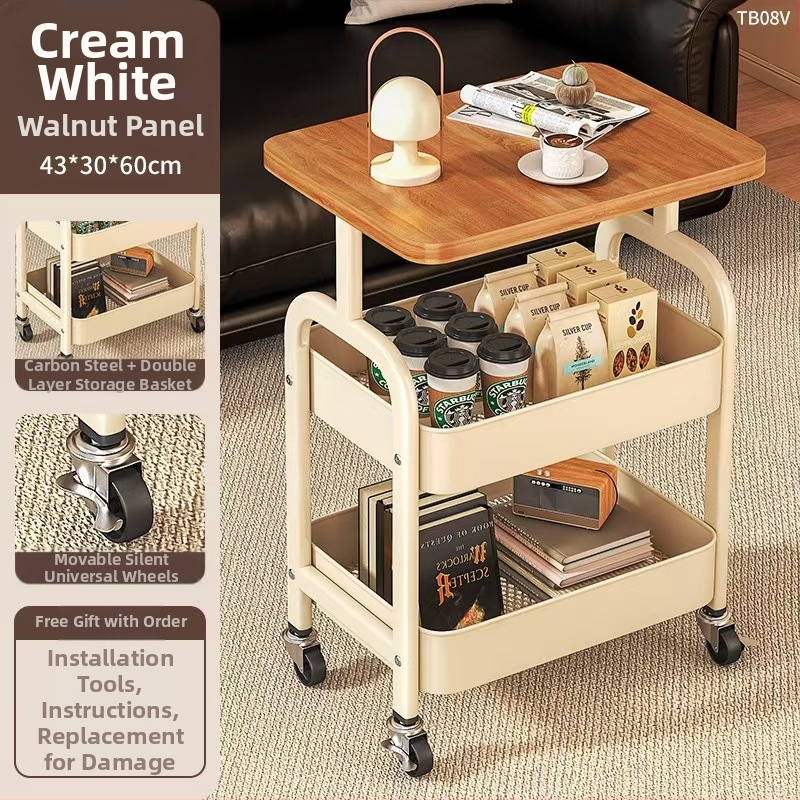 Piiriülene teisaldatav majapidamises kasutatav mitmekihiline elutuba, süsinikterasest suupistete hoiuriiul, hoiukäru lauaplaadiga, väike käru hoiuriiul