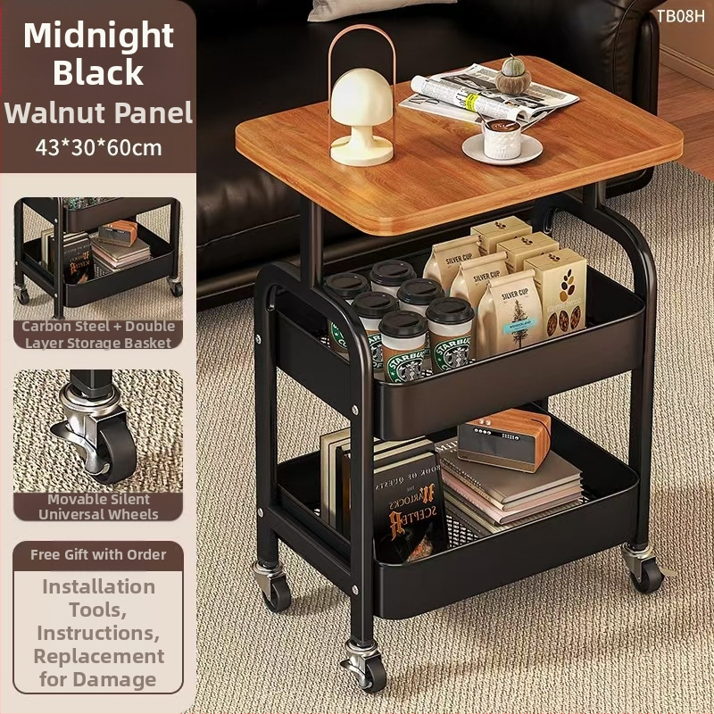 Piiriülene teisaldatav majapidamises kasutatav mitmekihiline elutuba, süsinikterasest suupistete hoiuriiul, hoiukäru lauaplaadiga, väike käru hoiuriiul