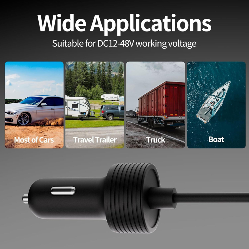 Мини оборудване от четвърто поколение, запалка за цигари, линия за зареждане на автомобили, DC захранващ кабел за кола, фабрика за Amazon, трансгранични експлозии