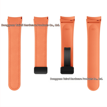 Κατάλληλο για Samsung Galaxy Watch 6/5/4 Δερμάτινη μαγνητική αγκράφα σιλικόνης 20 χιλιοστών Smart Strap