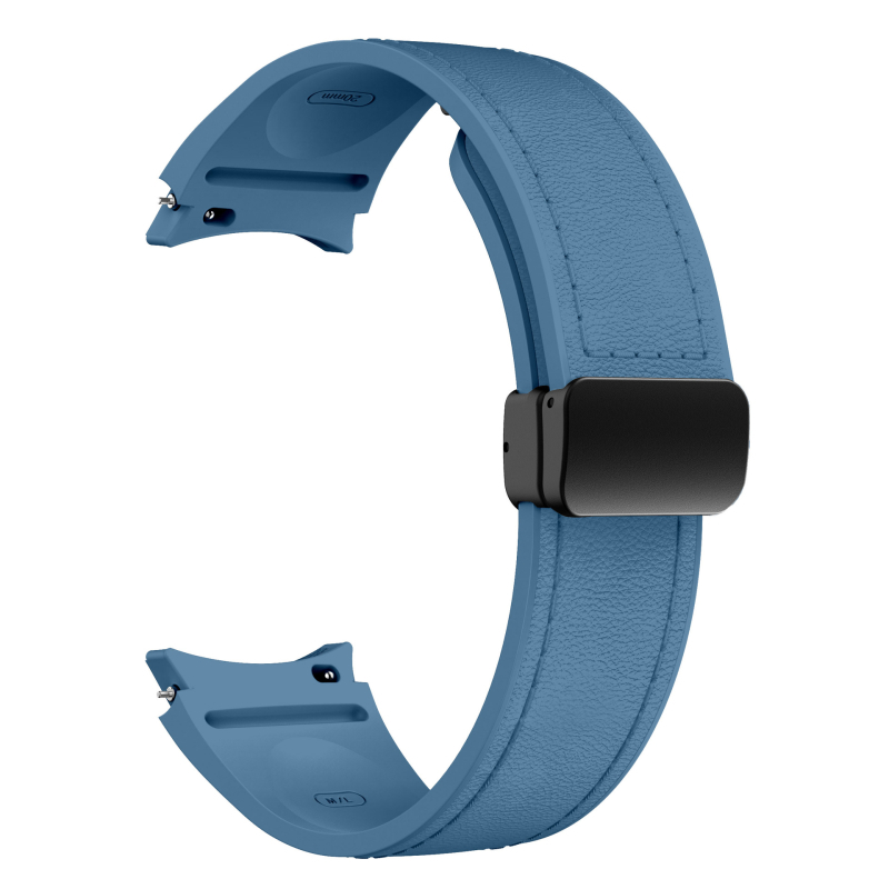 Sobib Samsung Galaxy Watch 6/5/4 nahk-silikoonist magnetpandlaga 20 mm nutikellale