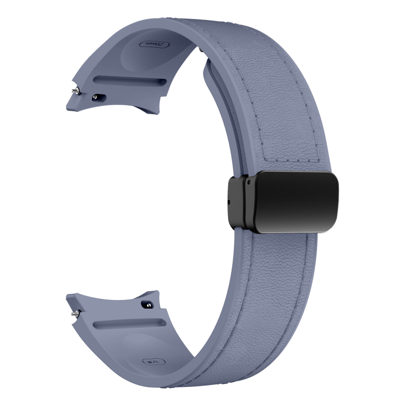 Sobib Samsung Galaxy Watch 6/5/4 nahk-silikoonist magnetpandlaga 20 mm nutikellale