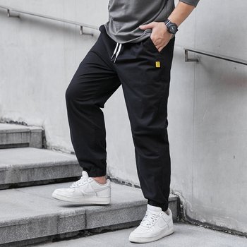 Παντελόνι Tut Ανδρικό Plus Large Size Loosen Waist 2025 New Fat Καθαρό Βαμβάκι με επένδυση fleece, Casual, Χοντρό Φθινοπωρινό