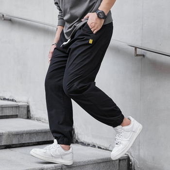 Παντελόνι Tut Ανδρικό Plus Large Size Loosen Waist 2025 New Fat Καθαρό Βαμβάκι με επένδυση fleece, Casual, Χοντρό Φθινοπωρινό