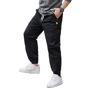 Παντελόνι Tut Ανδρικό Plus Large Size Loosen Waist 2025 New Fat Καθαρό Βαμβάκι με επένδυση fleece, Casual, Χοντρό Φθινοπωρινό