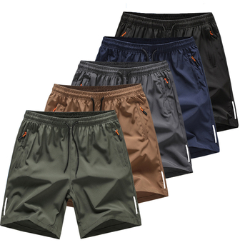 Piiriülesed suvised õhukesed meeste lühikesed püksid, kiiresti kuivavad, jääsiidist, hingavad, vabaaja ja lahtised, õues kasutamiseks mõeldud spordi- ja rannapüksid