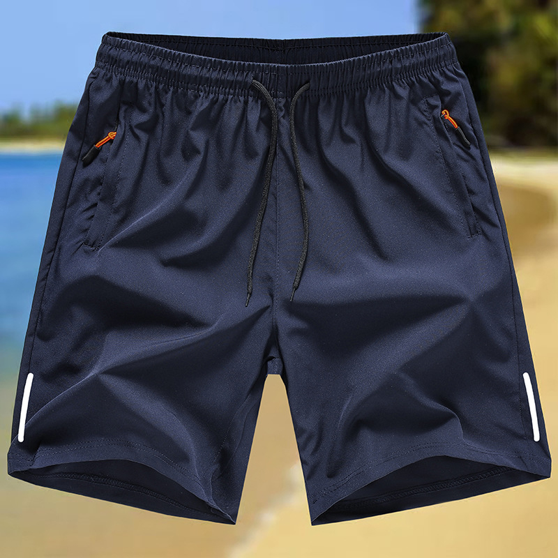 Piiriülesed suvised õhukesed meeste lühikesed püksid, kiiresti kuivavad, jääsiidist, hingavad, vabaaja ja lahtised, õues kasutamiseks mõeldud spordi- ja rannapüksid