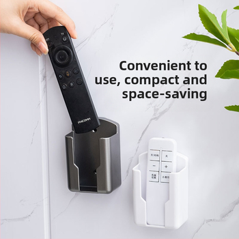 Θήκη αποθήκευσης τηλεχειριστηρίου κινητού τηλεφώνου τηλεόρασης, επιτοίχια βάση αποθήκευσης φορτιστή κινητού τηλεφώνου με τηλεχειριστήριο κλιματιστικού χωρίς τρυπήματα