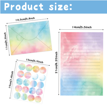 „CrossBorder“ kanceliarinių prekių rinkinys, 160 dalių, akvarelės piešinių rinkinys, paprastas, kūrybingas, literatūrinis gimtadienio dovanų kvietimų vokų rinkinys