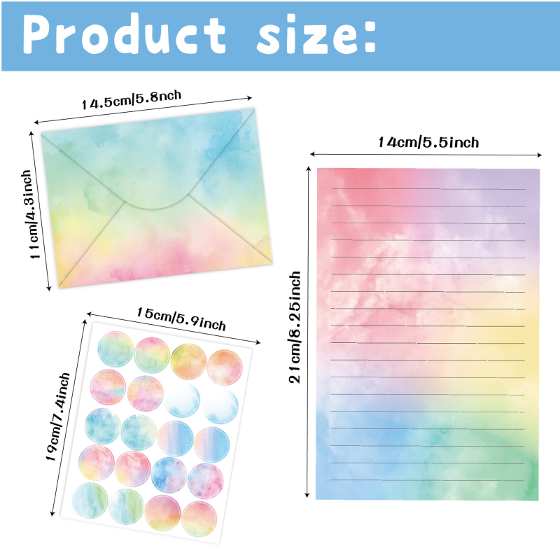 „CrossBorder“ kanceliarinių prekių rinkinys, 160 dalių, akvarelės piešinių rinkinys, paprastas, kūrybingas, literatūrinis gimtadienio dovanų kvietimų vokų rinkinys