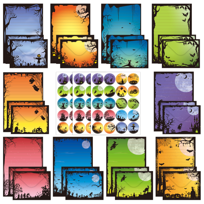 „CrossBorder“ kanceliarinių prekių rinkinys, 160 dalių, akvarelės piešinių rinkinys, paprastas, kūrybingas, literatūrinis gimtadienio dovanų kvietimų vokų rinkinys