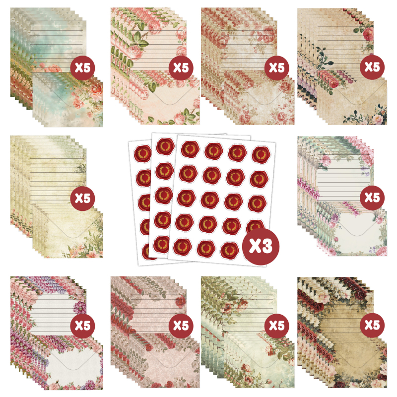 „CrossBorder“ kanceliarinių prekių rinkinys, 160 dalių, akvarelės piešinių rinkinys, paprastas, kūrybingas, literatūrinis gimtadienio dovanų kvietimų vokų rinkinys