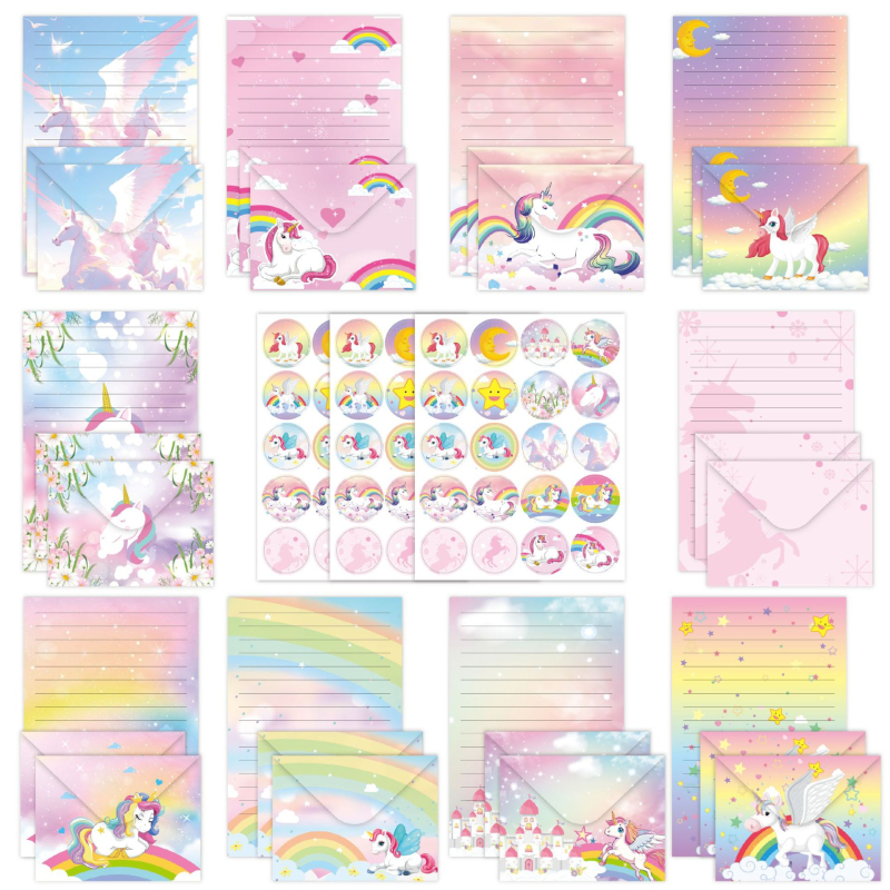 „CrossBorder“ kanceliarinių prekių rinkinys, 160 dalių, akvarelės piešinių rinkinys, paprastas, kūrybingas, literatūrinis gimtadienio dovanų kvietimų vokų rinkinys