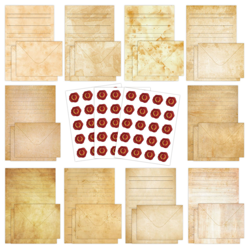 „CrossBorder“ kanceliarinių prekių rinkinys, 160 dalių, akvarelės piešinių rinkinys, paprastas, kūrybingas, literatūrinis gimtadienio dovanų kvietimų vokų rinkinys