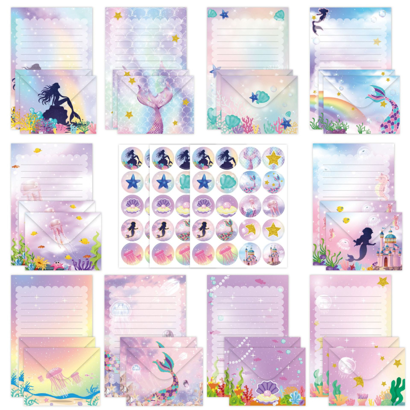 „CrossBorder“ kanceliarinių prekių rinkinys, 160 dalių, akvarelės piešinių rinkinys, paprastas, kūrybingas, literatūrinis gimtadienio dovanų kvietimų vokų rinkinys