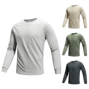 IZEXX Μόδα Μάρκα Υπαίθριων Αθλημάτων Γυμναστικής Μακρυμάνικο Ανδρικό Φόρμα Τρεξίματος Γρήγορου Στεγνώματος Μπλούζα με Βάση για Ζευγάρια