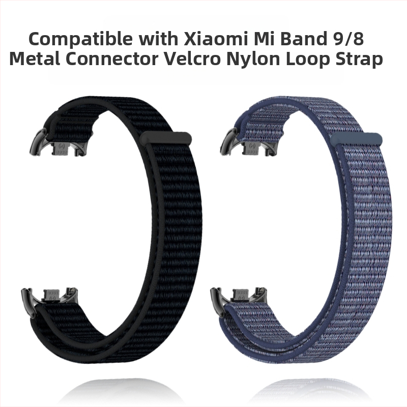 Sobib Xiaomi Mi Band 10 nailonist punutud asenduskäepaelaga 8/9/10 neutraalse punktiga pistikuga