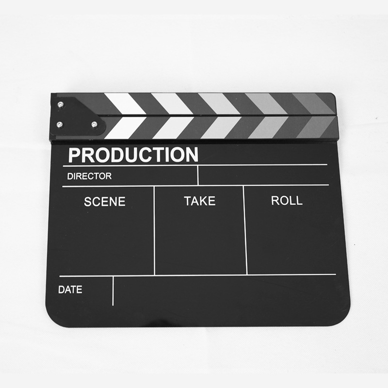 Fotorekvisiidid Akrüülist märkmetahvel Filmi- ja televisioonivärviriba Inglise plaksutaja Režissööri avaplaksutaja Loominguline filmitahvel