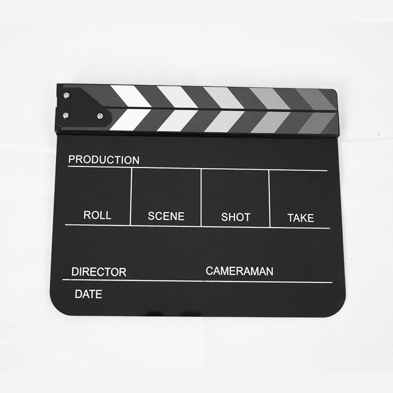 Fotorekvisiidid Akrüülist märkmetahvel Filmi- ja televisioonivärviriba Inglise plaksutaja Režissööri avaplaksutaja Loominguline filmitahvel