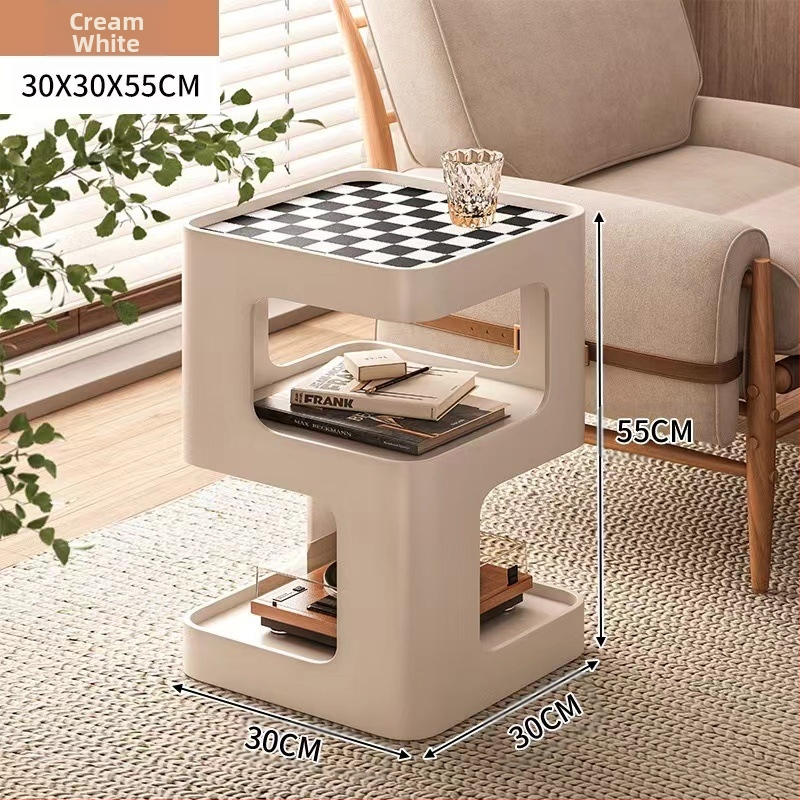 Elutoa diivani külglaud, rauast väike kohvilaud, külgkapp, moodne lihtne nurgakapp, loominguline internet, populaarne nurgalauavalgusti, luksuslik öökapp