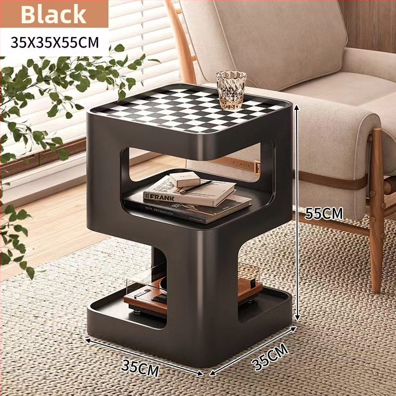 Elutoa diivani külglaud, rauast väike kohvilaud, külgkapp, moodne lihtne nurgakapp, loominguline internet, populaarne nurgalauavalgusti, luksuslik öökapp