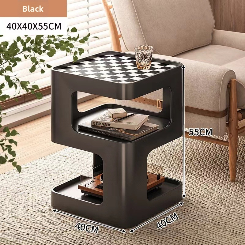 Elutoa diivani külglaud, rauast väike kohvilaud, külgkapp, moodne lihtne nurgakapp, loominguline internet, populaarne nurgalauavalgusti, luksuslik öökapp