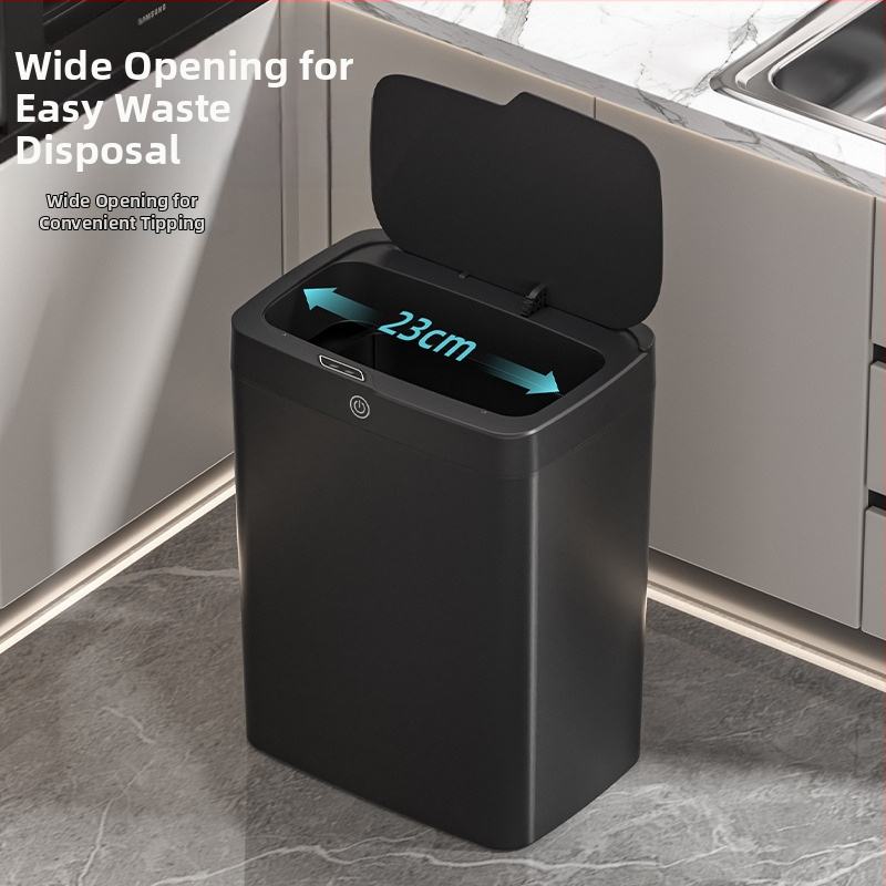 Безконтактно интелигентно кошче за боклук с отваряне на капак, автоматично опаковащо интелигентно кошче за боклук, кошче за съхранение на боклук в банята
