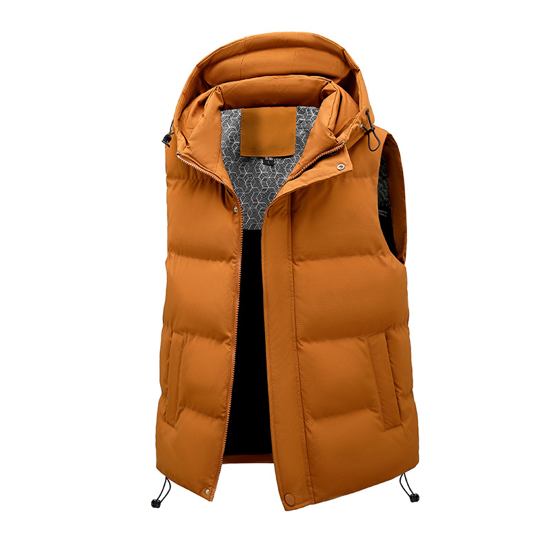 2025 m. nauja poros stiliaus didelio dydžio madinga gobtuvo liemenė žieminė aksominė sustorinta vandeniui atspari šilta liemenė